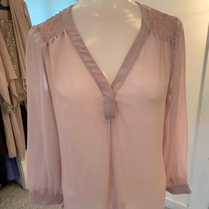 Chelsea 28 sheer lavender blouse XS.